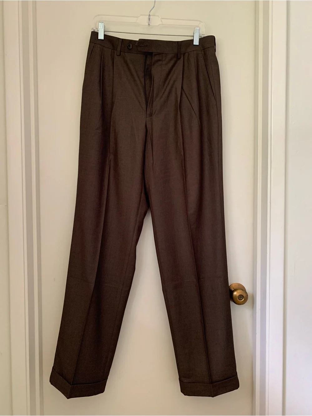 Ralph Lauren Men's Brown Dress Pants - Dark Brown NWOT